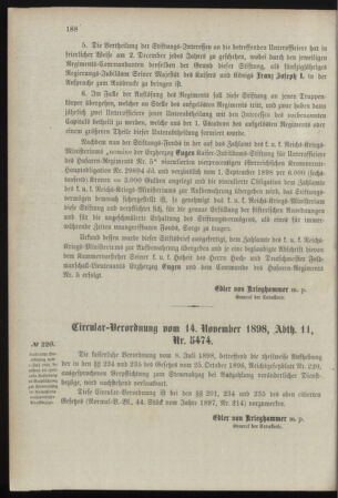 Verordnungsblatt für das Kaiserlich-Königliche Heer 18981118 Seite: 2