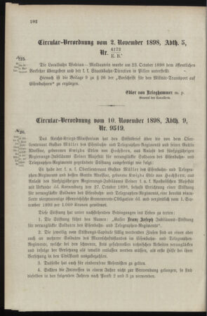 Verordnungsblatt für das Kaiserlich-Königliche Heer 18981118 Seite: 6