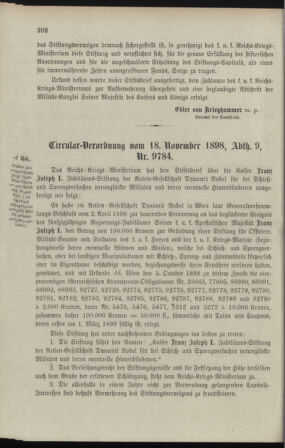 Verordnungsblatt für das Kaiserlich-Königliche Heer 18981126 Seite: 12