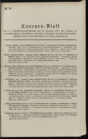 Verordnungsblatt für das Kaiserlich-Königliche Heer 18981126 Seite: 9