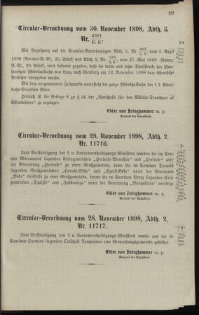 Verordnungsblatt für das Kaiserlich-Königliche Heer 18981207 Seite: 5