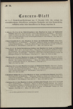 Verordnungsblatt für das Kaiserlich-Königliche Heer 18981217 Seite: 27