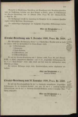 Verordnungsblatt für das Kaiserlich-Königliche Heer 18981217 Seite: 3