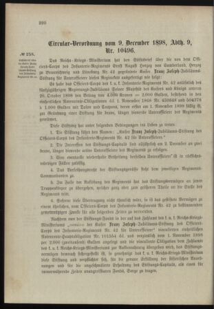 Verordnungsblatt für das Kaiserlich-Königliche Heer 18981217 Seite: 8