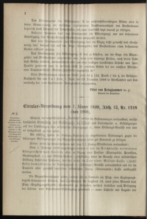 Verordnungsblatt für das Kaiserlich-Königliche Heer 18990111 Seite: 2