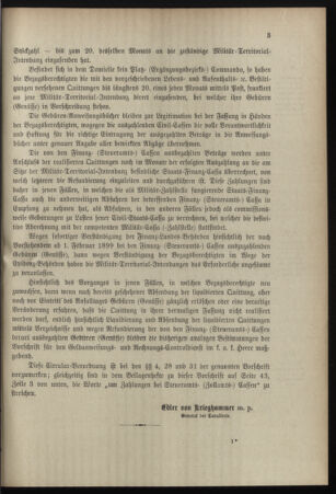 Verordnungsblatt für das Kaiserlich-Königliche Heer 18990111 Seite: 3