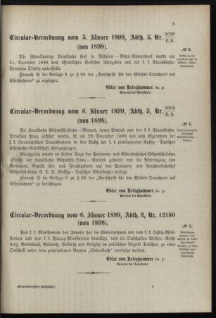 Verordnungsblatt für das Kaiserlich-Königliche Heer 18990111 Seite: 5