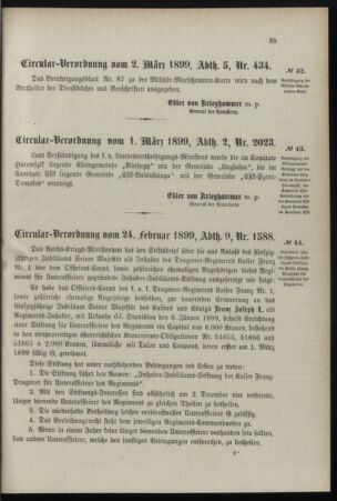 Verordnungsblatt für das Kaiserlich-Königliche Heer 18990310 Seite: 3