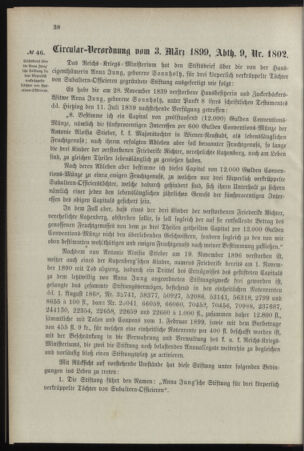 Verordnungsblatt für das Kaiserlich-Königliche Heer 18990310 Seite: 6