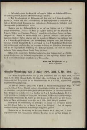 Verordnungsblatt für das Kaiserlich-Königliche Heer 18990310 Seite: 7