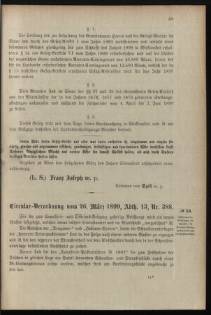 Verordnungsblatt für das Kaiserlich-Königliche Heer 18990406 Seite: 3