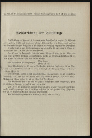 Verordnungsblatt für das Kaiserlich-Königliche Heer 18990406 Seite: 41