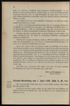 Verordnungsblatt für das Kaiserlich-Königliche Heer 18990406 Seite: 44