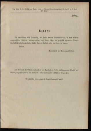 Verordnungsblatt für das Kaiserlich-Königliche Heer 18990711 Seite: 29