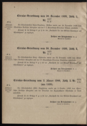 Verordnungsblatt für das Kaiserlich-Königliche Heer 19000109 Seite: 2