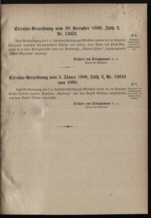 Verordnungsblatt für das Kaiserlich-Königliche Heer 19000109 Seite: 3