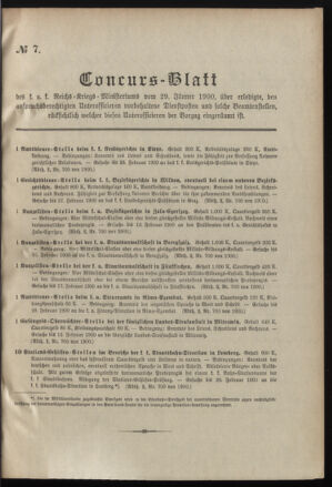 Verordnungsblatt für das Kaiserlich-Königliche Heer 19000129 Seite: 11