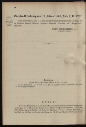 Verordnungsblatt für das Kaiserlich-Königliche Heer 19000224 Seite: 6