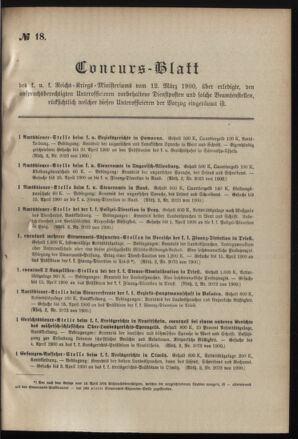 Verordnungsblatt für das Kaiserlich-Königliche Heer 19000312 Seite: 23