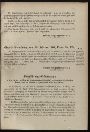 Verordnungsblatt für das Kaiserlich-Königliche Heer 19000312 Seite: 3