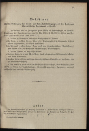 Verordnungsblatt für das Kaiserlich-Königliche Heer 19000312 Seite: 9