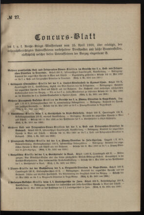 Verordnungsblatt für das Kaiserlich-Königliche Heer 19000425 Seite: 7