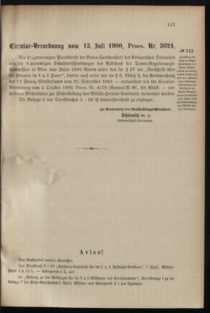 Verordnungsblatt für das Kaiserlich-Königliche Heer 19000728 Seite: 3