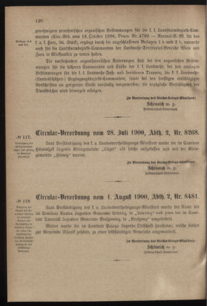 Verordnungsblatt für das Kaiserlich-Königliche Heer 19000811 Seite: 2