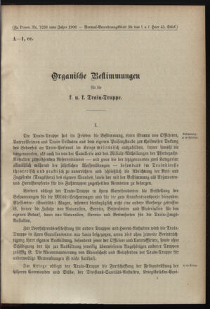 Verordnungsblatt für das Kaiserlich-Königliche Heer 19001228 Seite: 9