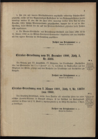 Verordnungsblatt für das Kaiserlich-Königliche Heer 19010105 Seite: 3