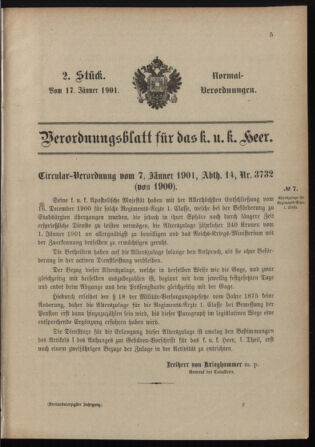 Verordnungsblatt für das Kaiserlich-Königliche Heer