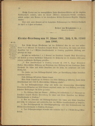 Verordnungsblatt für das Kaiserlich-Königliche Heer 19010126 Seite: 12