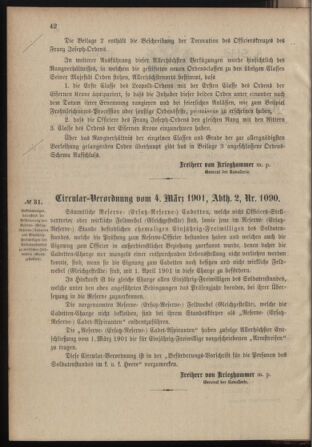 Verordnungsblatt für das Kaiserlich-Königliche Heer 19010309 Seite: 2