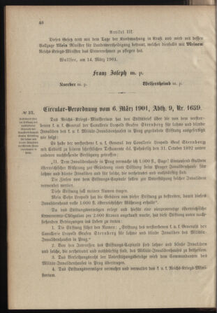 Verordnungsblatt für das Kaiserlich-Königliche Heer 19010319 Seite: 2