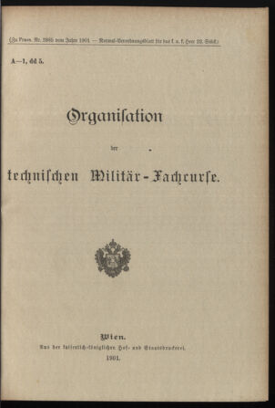 Verordnungsblatt für das Kaiserlich-Königliche Heer 19010720 Seite: 63