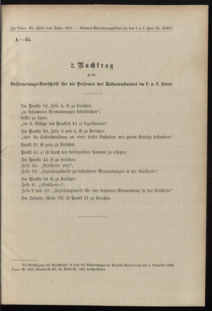 Verordnungsblatt für das Kaiserlich-Königliche Heer 19010810 Seite: 7