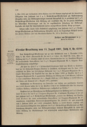 Verordnungsblatt für das Kaiserlich-Königliche Heer 19010828 Seite: 8