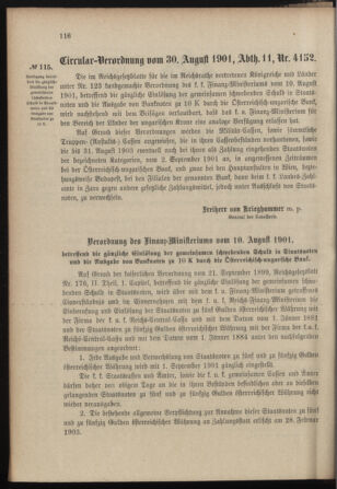 Verordnungsblatt für das Kaiserlich-Königliche Heer 19010912 Seite: 2