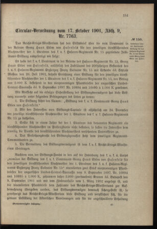 Verordnungsblatt für das Kaiserlich-Königliche Heer 19011109 Seite: 5