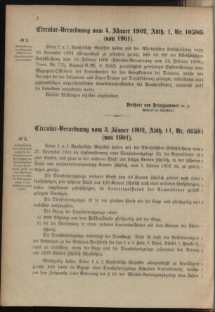 Verordnungsblatt für das Kaiserlich-Königliche Heer 19020110 Seite: 2