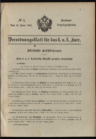 Verordnungsblatt für das Kaiserlich-Königliche Heer 19020110 Seite: 5