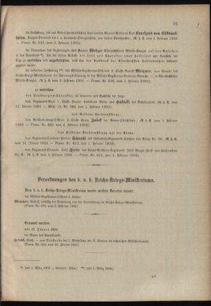 Verordnungsblatt für das Kaiserlich-Königliche Heer 19020208 Seite: 19