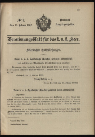 Verordnungsblatt für das Kaiserlich-Königliche Heer 19020218 Seite: 11