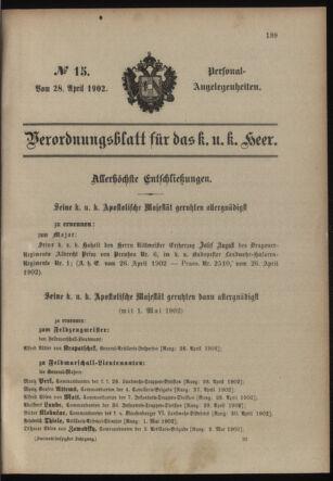 Verordnungsblatt für das Kaiserlich-Königliche Heer 19020428 Seite: 17