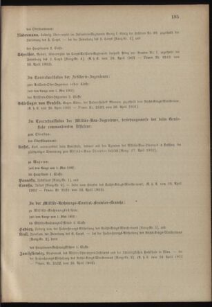 Verordnungsblatt für das Kaiserlich-Königliche Heer 19020428 Seite: 63