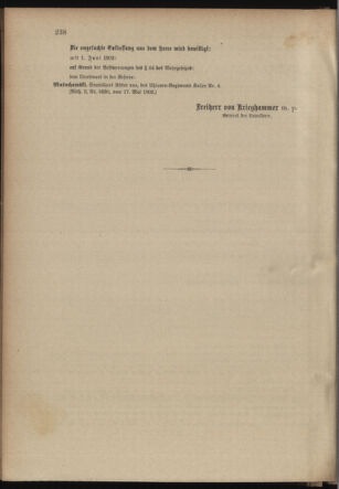 Verordnungsblatt für das Kaiserlich-Königliche Heer 19020528 Seite: 16