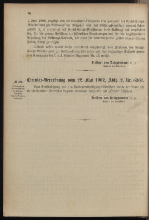 Verordnungsblatt für das Kaiserlich-Königliche Heer 19020528 Seite: 2