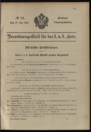 Verordnungsblatt für das Kaiserlich-Königliche Heer 19020627 Seite: 5