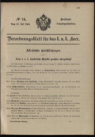 Verordnungsblatt für das Kaiserlich-Königliche Heer 19020719 Seite: 65