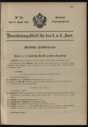 Verordnungsblatt für das Kaiserlich-Königliche Heer 19020818 Seite: 65